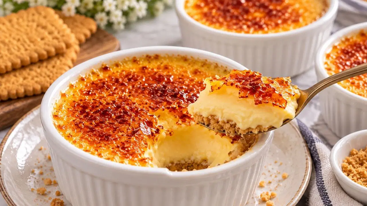 Delightful Biscuit-Based Crème Brûlée Recipe: A French Classic with a Twist