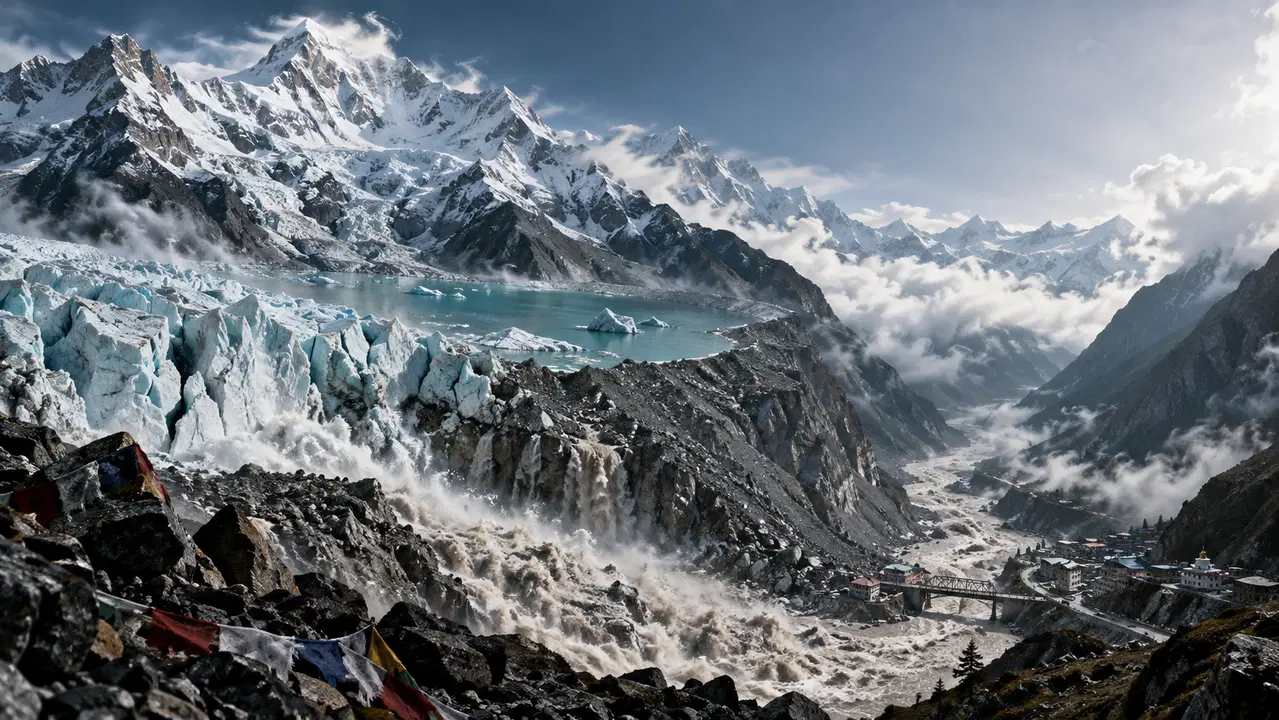 Himalayalar'daki Buzulların Erimesi Tehlikesi Artıyor: Milyonlarca İnsan Risk Altında