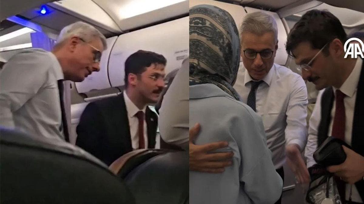 Health Minister Memişoğlu Provides First Aid to Passenger on Turkish Airlines Flight