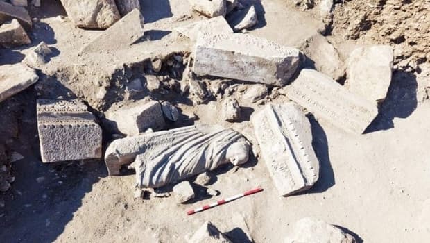 Aspendos Antik Kenti'nde Roma Dönemi'ne Ait Heykeller Keşfedildi