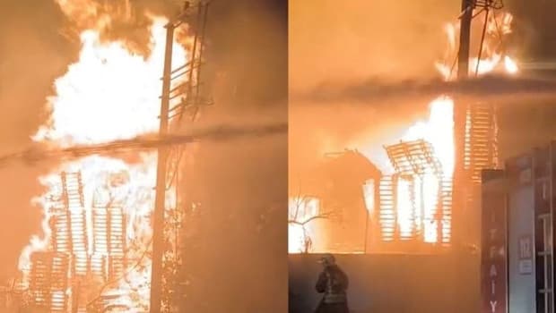 Manisa'da Palet Üretim Fabrikasında Yangın Çıktı