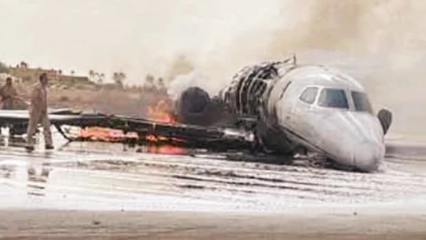 Private Jet Catches Fire During Landing in Libya