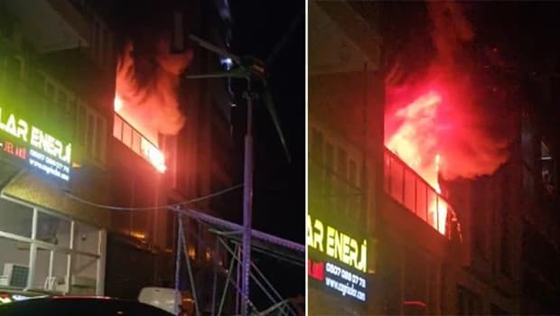Midnight Blaze Averted: Residents Rescued from Apartment Fire in Aydın