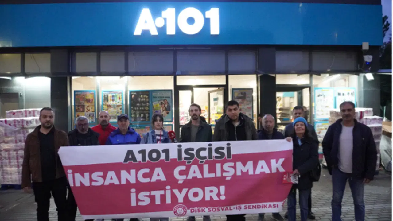 Sosyal-İş Sendikası A101 Çalışanlarına Destek Vermek İçin Eylem Düzenledi