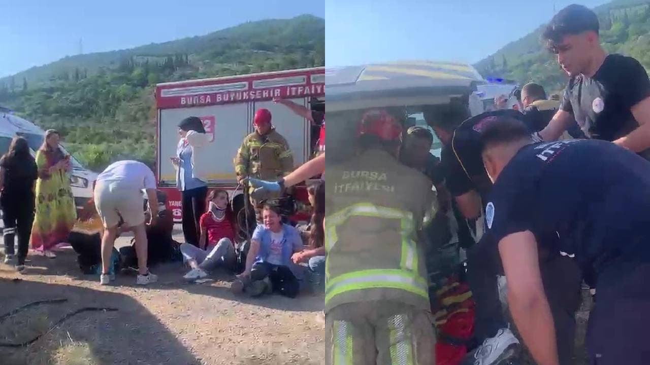 Bursa'da İşçi Servisi ile Otomobil Çarpıştı: 15 Yaralı