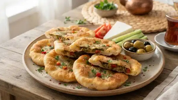 Delicious Herb-Filled Pan Pastry Ready in Just 20 Minutes