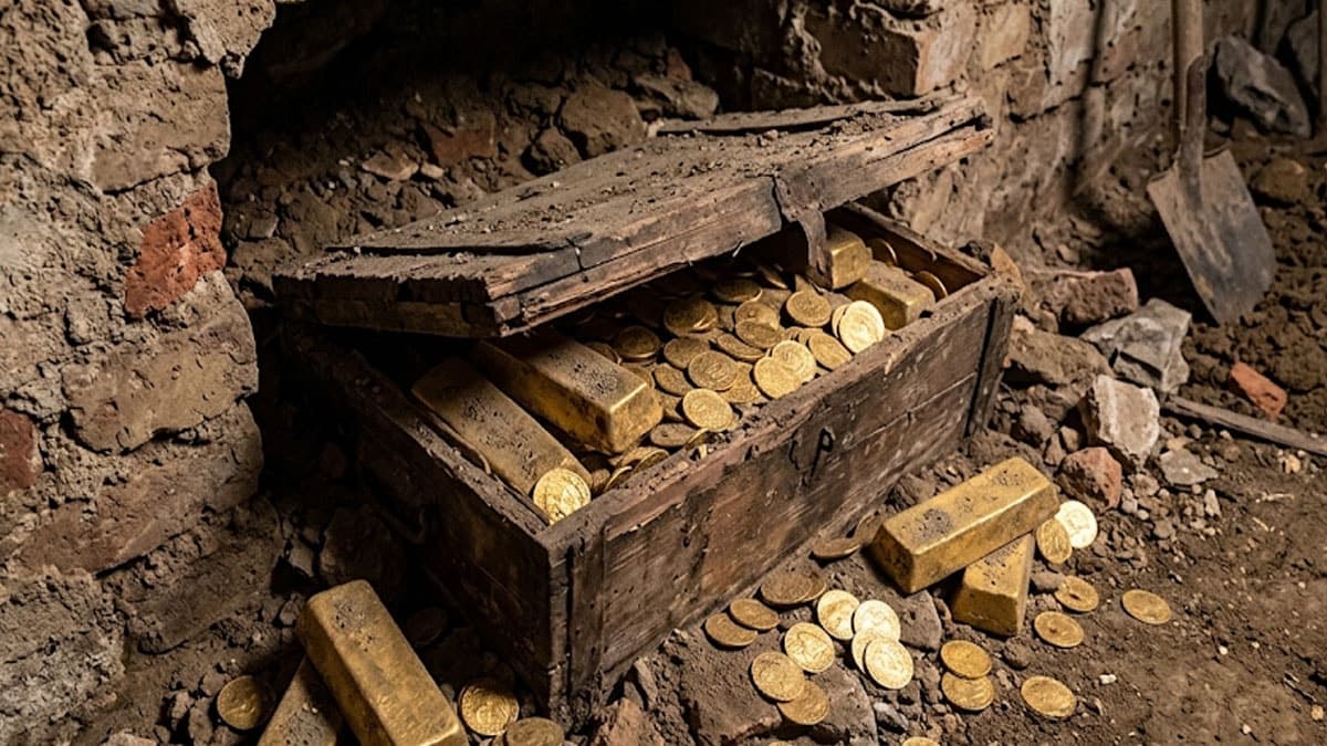 Workers Discover Bars of Gold While Laying Pipes: Plan to Distribute to Public