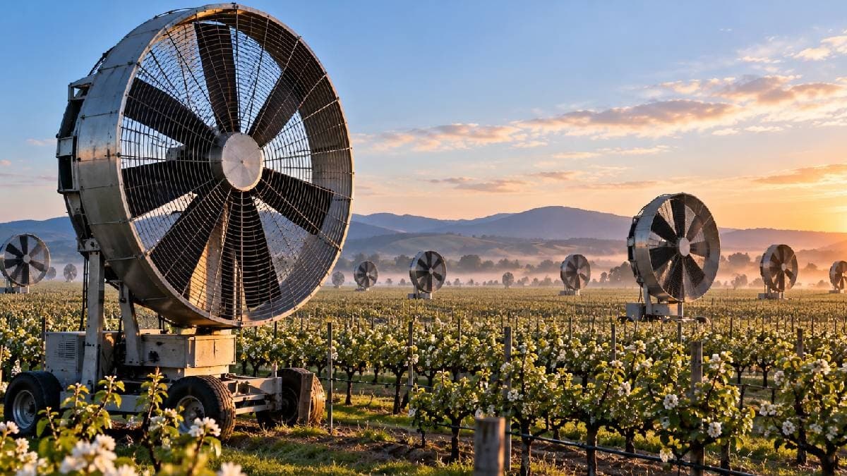 Farmers Install Giant Fans to Combat Crop Damage: Here's Why