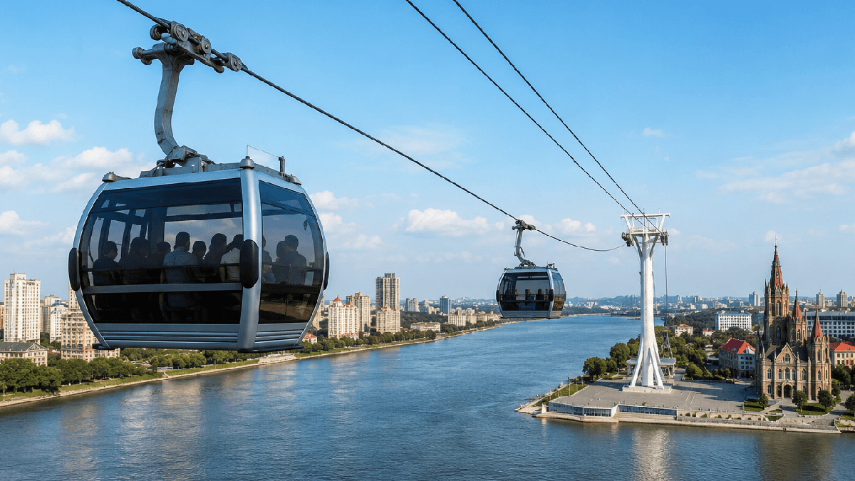 Two Nations Connected by Cable Car: Cross the Border in Just Six Minutes