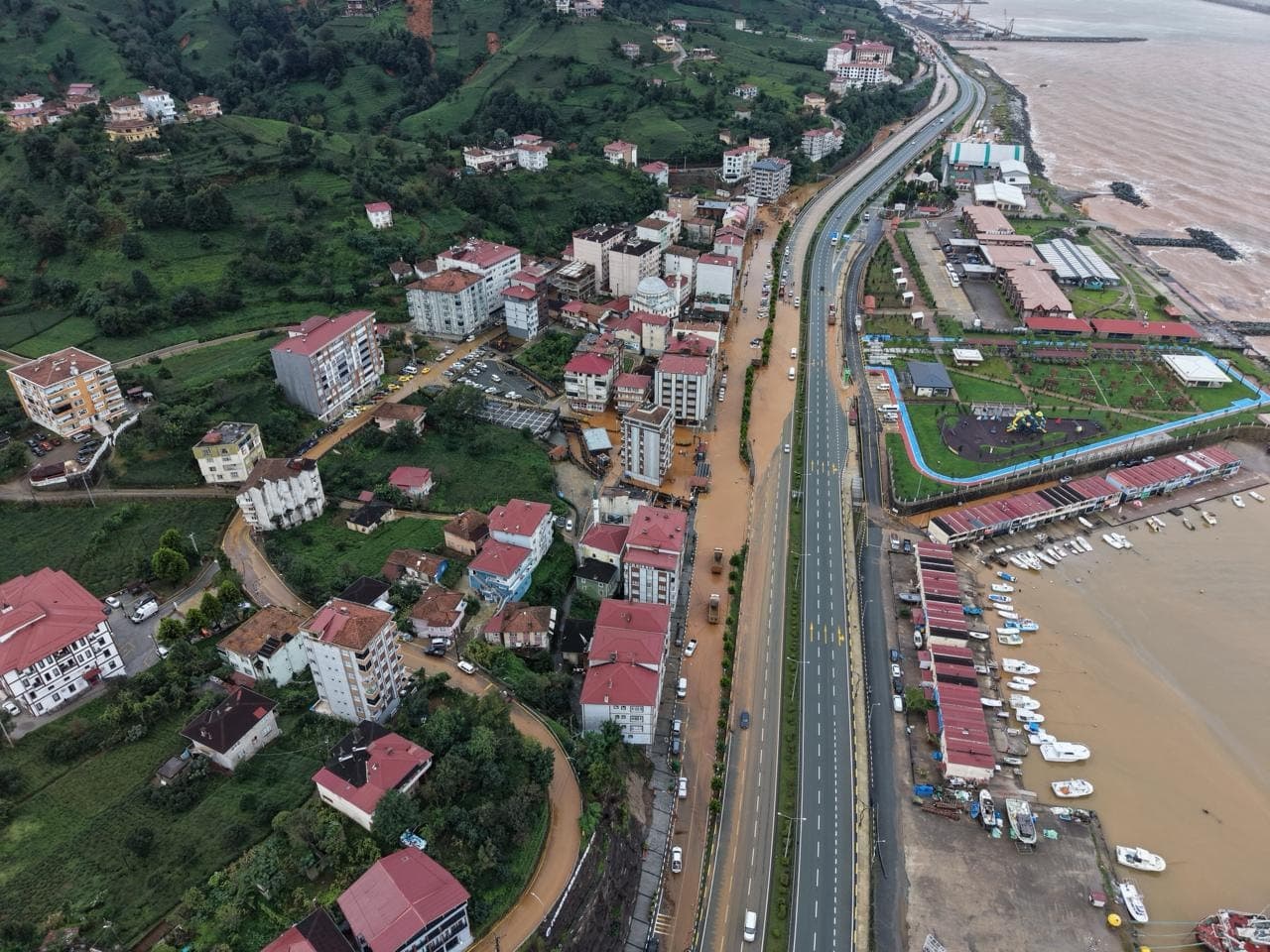 Severe Rainfall Devastates Black Sea Region: Evacuations and Road Closures Implemented