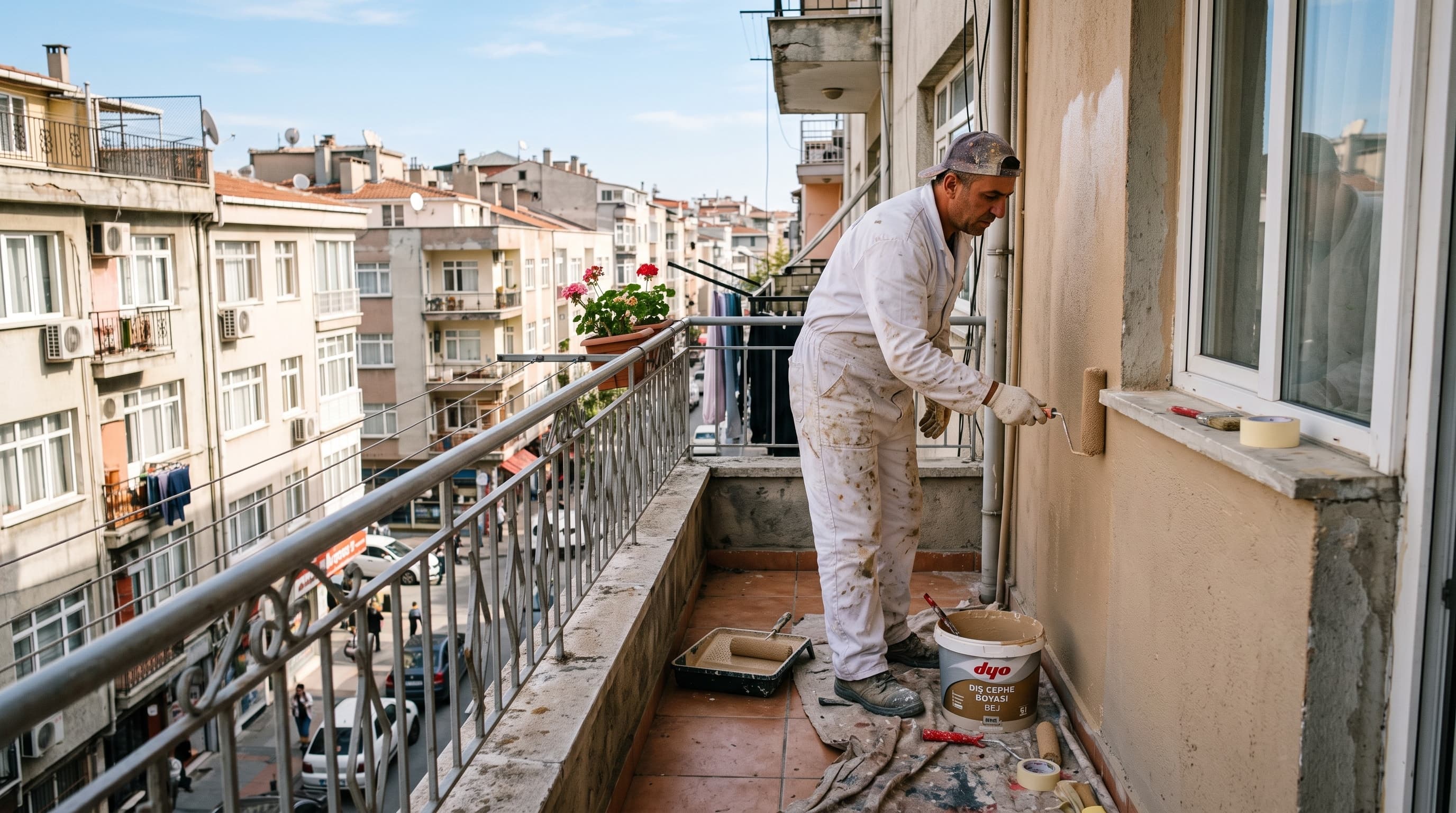 Residents Required to Change Balcony Wall Color in Apartment Complex