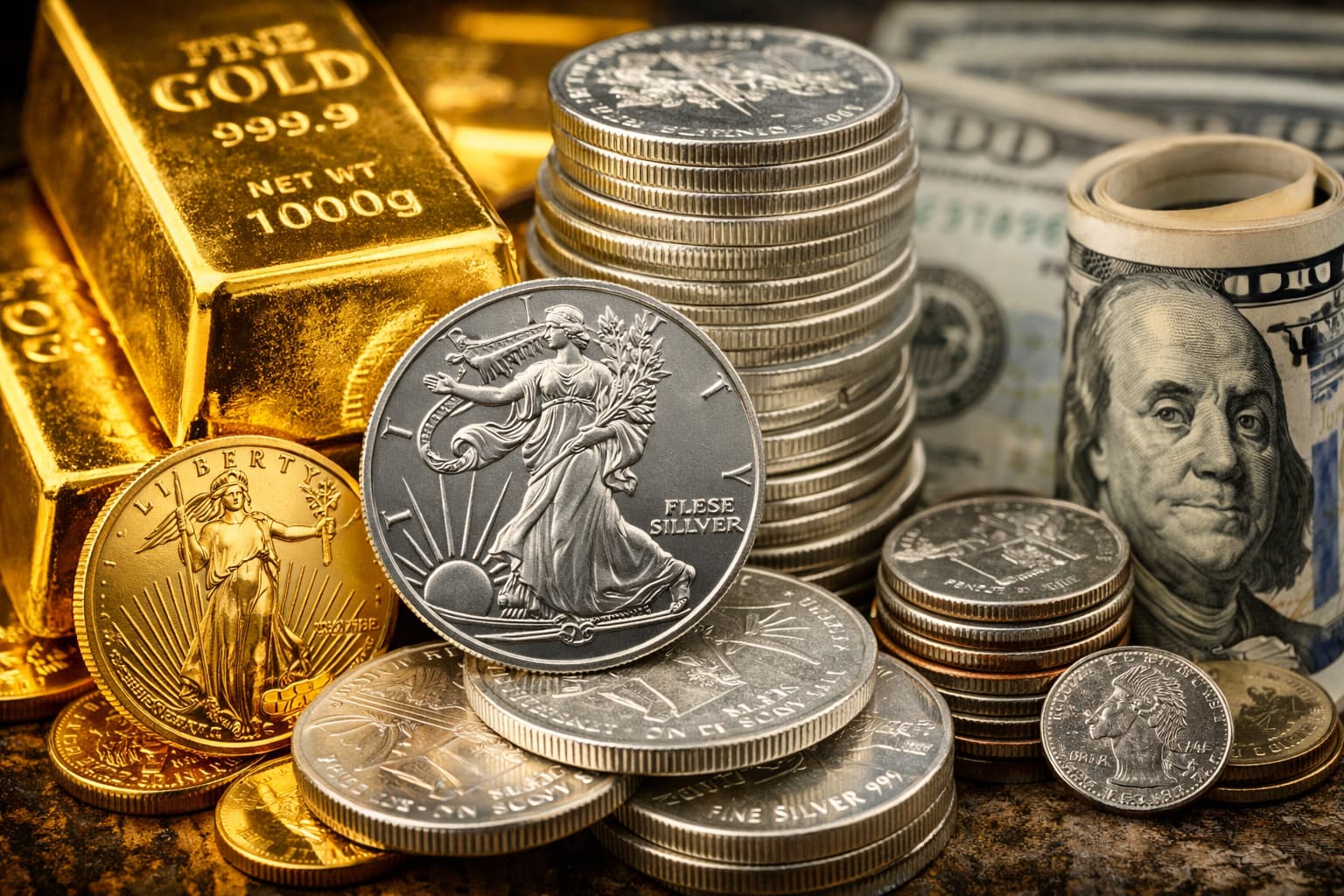 Investors Await Friday as Gold, Dollar, and Silver Markets Reset